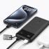 Anker Power Bank Powercore 10000mAh 22.5W Portable Charger with USB C Lanyard Cable- Black